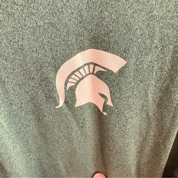 Colosseum Men's Michigan State Spartans Green Athletic Quarter Zip Top XL NWOT - Picture 3 of 5